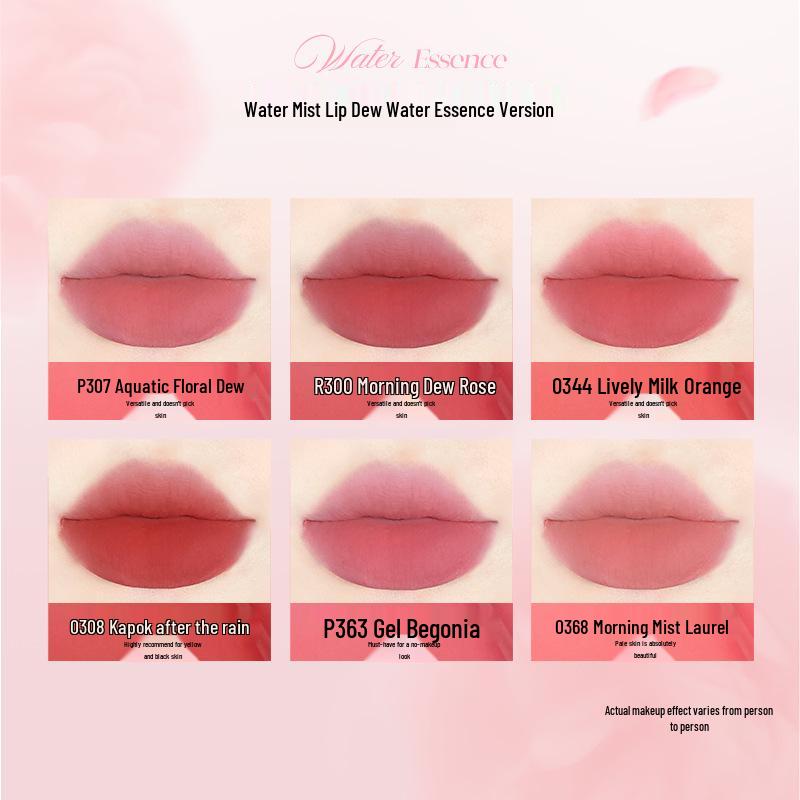 Colorkey Qixi Collection: Water Mist Lip Glaze - Non-Stick, Long-Lasting Lip Color for Women.