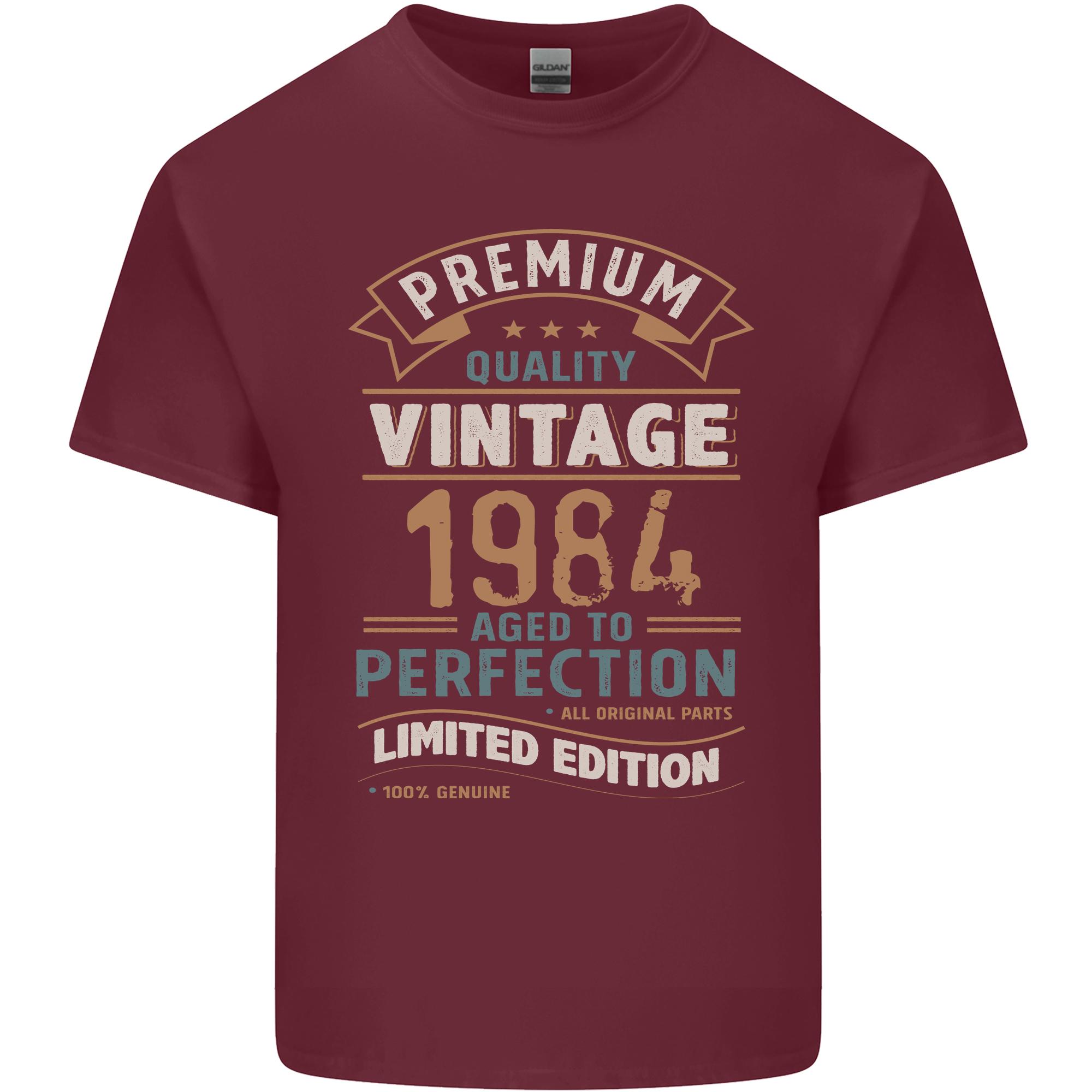 Premium Vintage 42nd Birthday 1984 Unisexs Light Cotton TShirt S