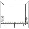 VidaXL Black Metal Canopy Bed Frames 200 X 200 Cm