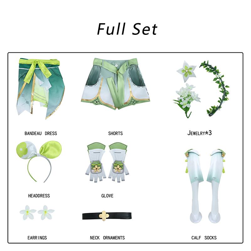 

Игра Wuthering Waves Верина Косплей Костюм Спектральный Врожденный Резонатор Верина Зеленое Платье Женский Наряд для Хэллоуина L