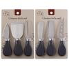 3-Piece Stainless Steel Cheese and Butter Knife Set with Fork