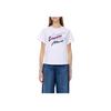 Emporio Armani Letter Print Crew Neck Fitted Short Sleeve T-Shirt Women Tops White 6R2T7X-2JIDZ-0100