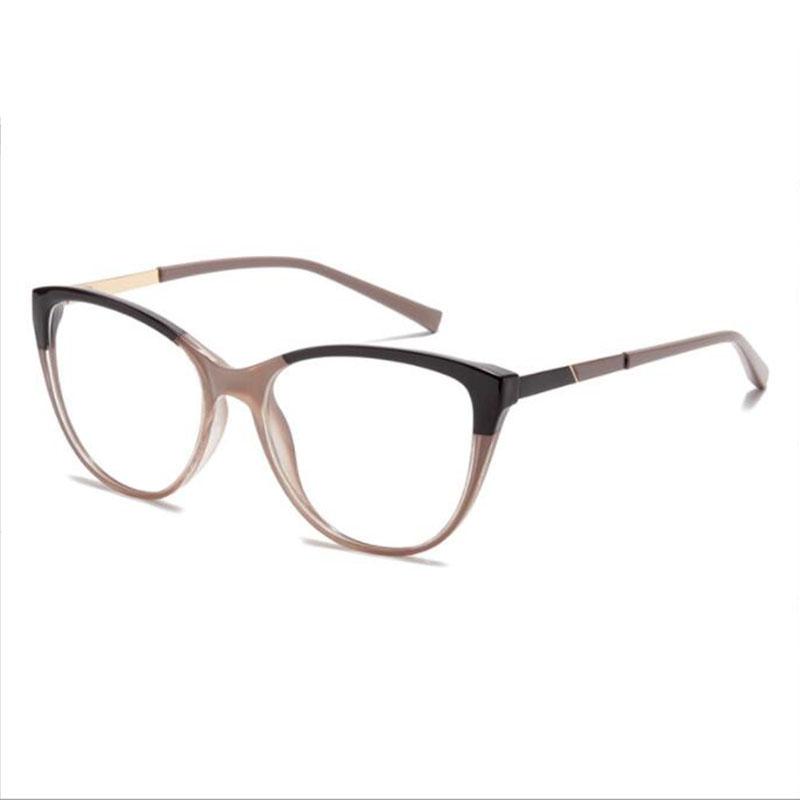 Feminine Optical Myopia Glasses Vintage Brand Design Clear Cat Eye Blue Light Blocking Glasses Women Eyeglasses Degree 0 To -6.0