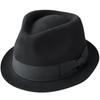 Reck Hatter Australian Wool Short Brim Felt Wide Size Size M Men's Hat, Brim, Fall/Winter, Black, RH-104,