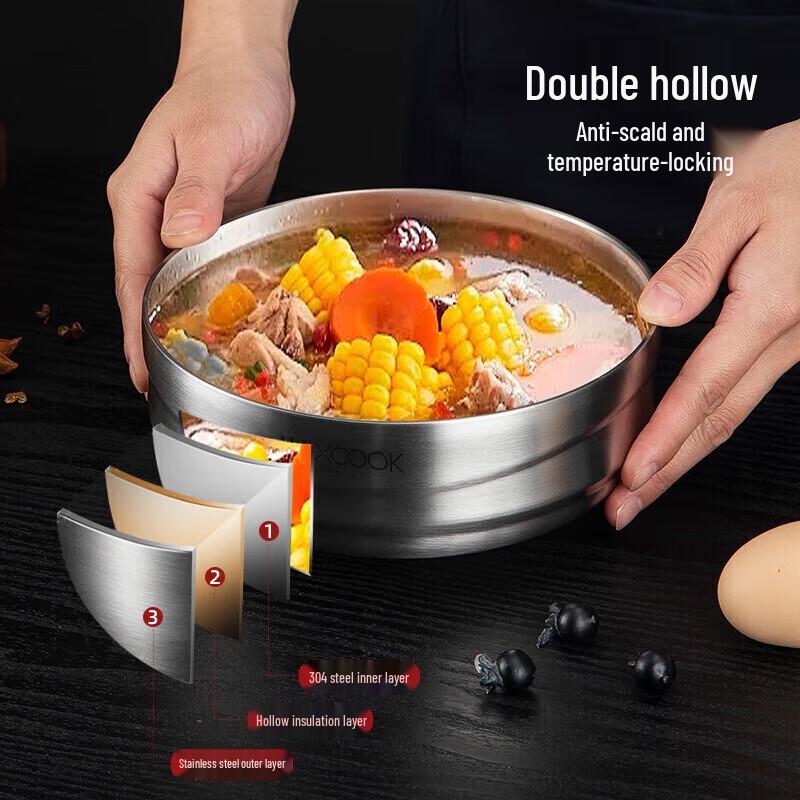 maxcook Dvoustěnná izolovaná miska z nerezové oceli 304