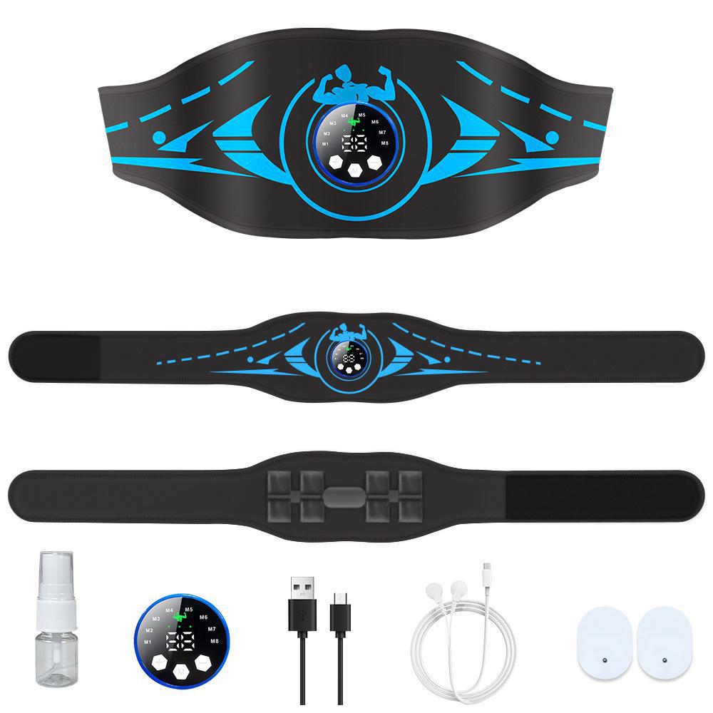 Smart EMS Abdominal Fitness Belt - Rechargeable Home Workout Equipment