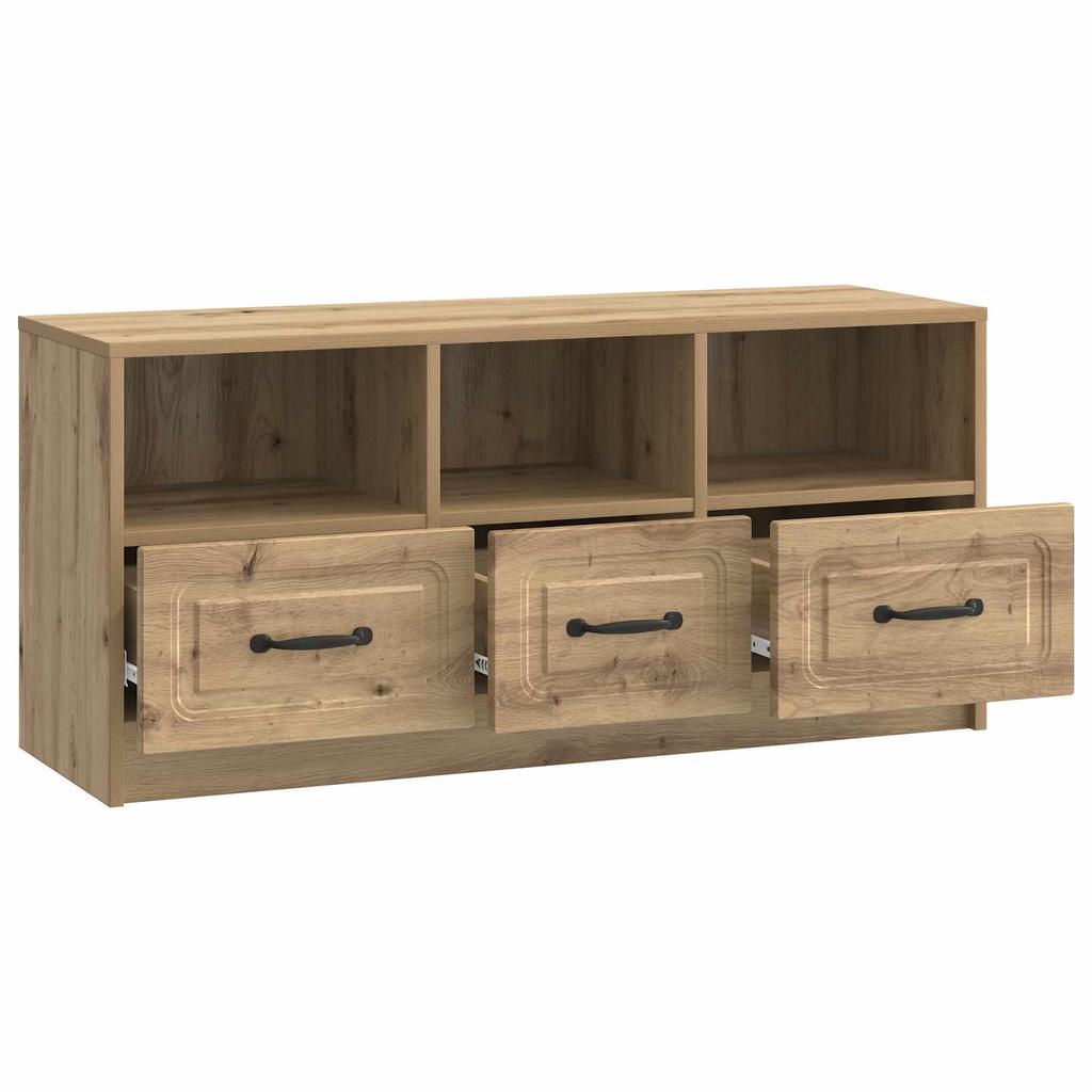 TV Cabinet in Artisan Oak Finish 102 x 34.5 x 47 cm Particleboard