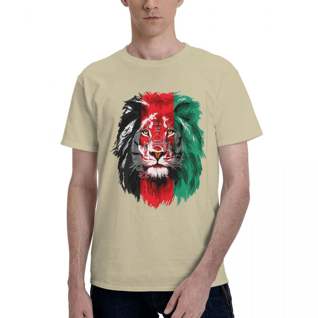 Drapeau de l'Afghanistan Lion 100% Coton Décontracté Respirant Confortable Vintage Maillots de Football 2025 Vêtements Homme