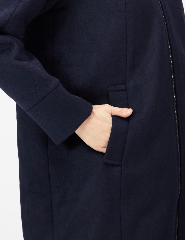 Baby Carrier Compatible Maternity Navy L [Serafin] Coat, Coat, Women's SB-122 (UK12)