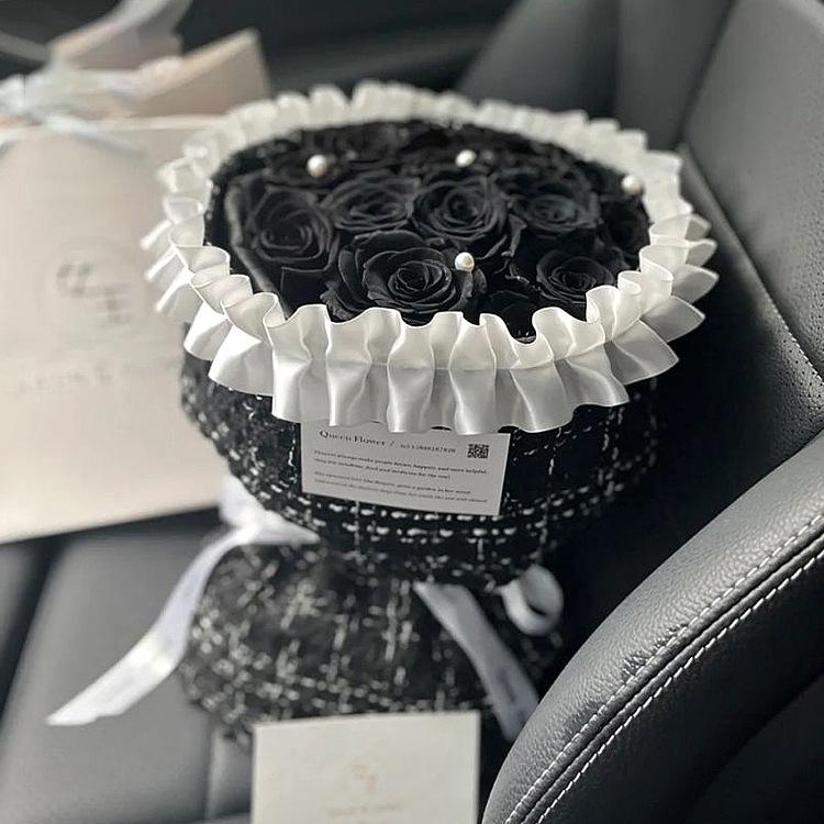 Valentine's Day Lace Ruffled White Lotus Ribbon Cake Decoration Skirt Hem