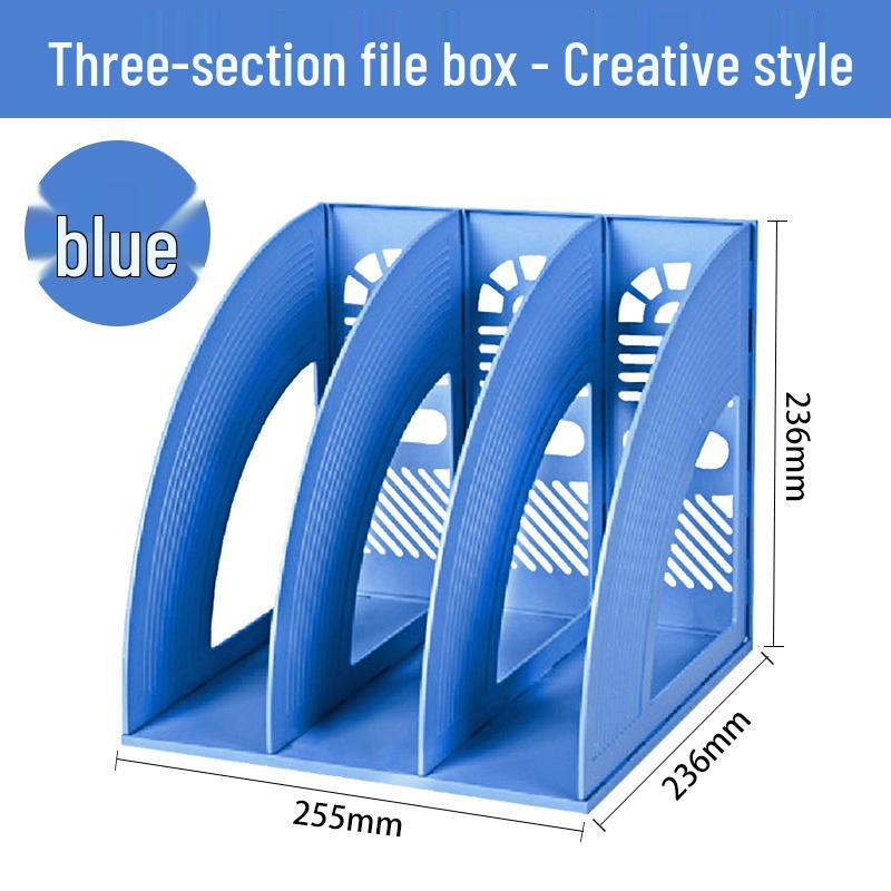 Four-Tier Desktop File Organizer with Storage Trays for Office Supplies