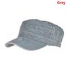Washed Cotton Patrol Cap Unisex Retro Flat Top Cadet Hat Breathable Adjustable Casual Streetwear Outdoor Sports Sun Hat For Men