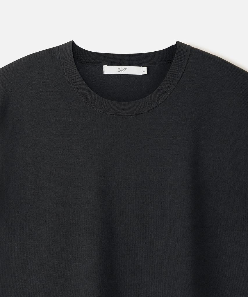 247Silijeu Lunalite 16Gg Half Knit Top Charcoal