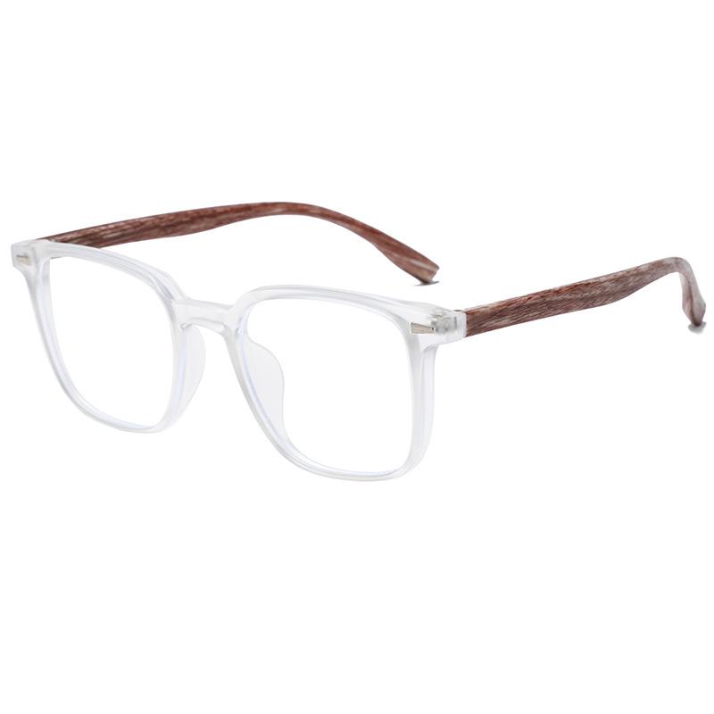 

Літературні Ретро Окуляри з Великою Оправою під Дерево, Захист від Випромінювання та Синього Світла, Ультралегкі TR, Модні Унісекс Високого Класу M03.