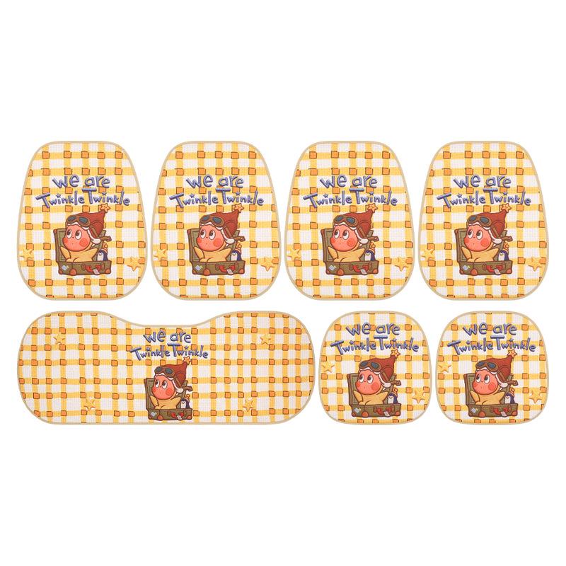 Cute Female Cartoon Car Seat Cushion for Xiaopeng MONA M03/P7/G6/G7/G3 - All Seasons