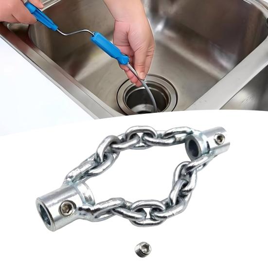 Fleksibel aksel kloakk avkalkingskjede skyvetype roterende kabel kloakk mudringsfjær avløpspluggfjerner PVC-rør vedlikeholdsverktøy