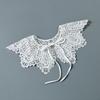 Lace Hollow Collar White Neck Tie Accessory New Shawl Decoration  Women