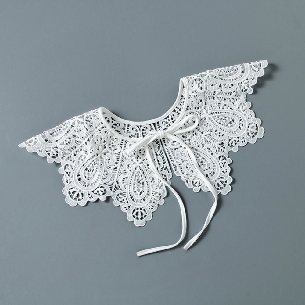 Detachable Fake Collar Lace Neck Tie Accessory Fashion Hollow Collar  Women