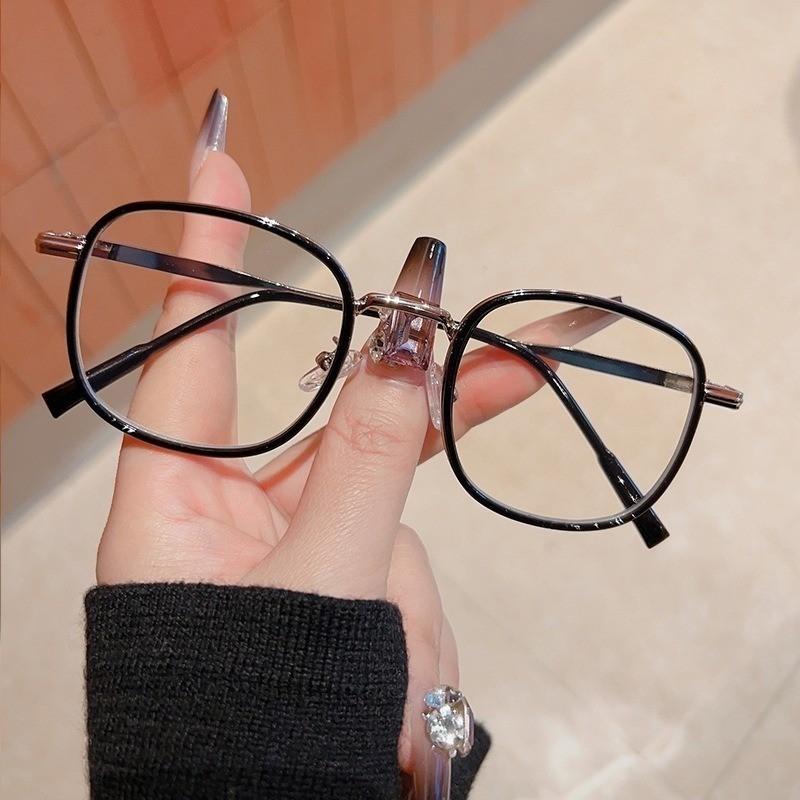 Anti-blue Anti Radiation Eyeglasses Sqaure Metal Frame Eyeglasses Unisex