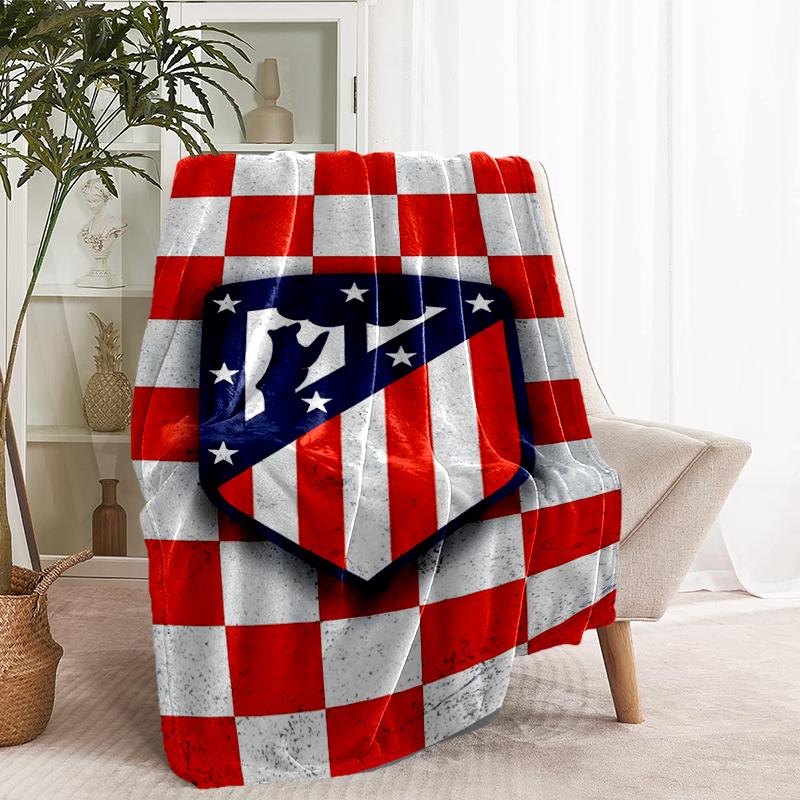 Coperta con Stampa Atletico Madrid - Morbida e Confortevole, per Camera da Letto, Viaggio, Divano, Decorazione per la Casa - Regalo di Compleanno o Natale per un Amico