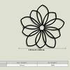 Black Wall Sculpture Art Metal Decor for Living Room Bedroom Office Home
