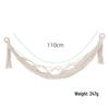 Nordic Lace Wall-Mounted Cotton Rope Toy Storage Hammock