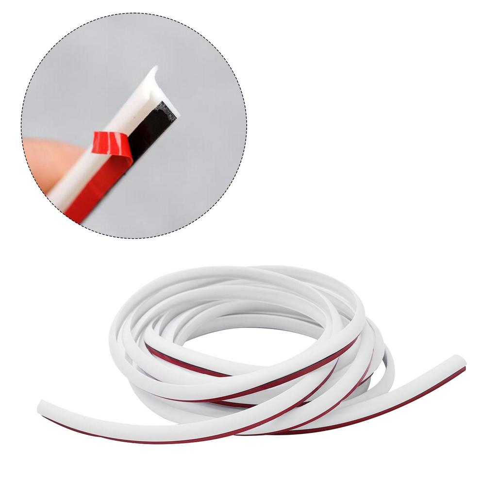 Rubber Car Sealing Strip White Inclined T-Shaped Weatherproof 8MM*10MM
