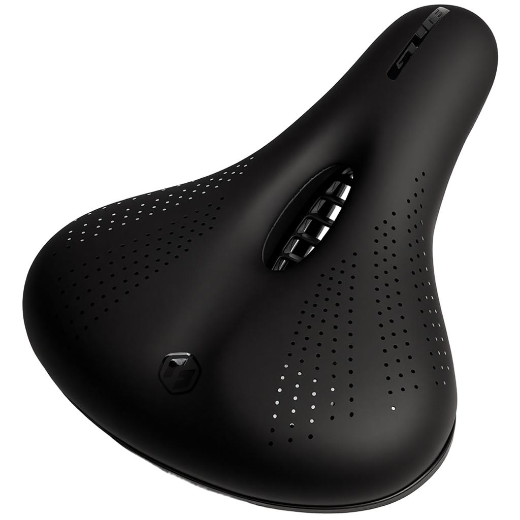 Comfortable Bike Saddle with Dual Shock Absorbers Memory Foam Bicycle Seat Replacement Saddle Suitable for Mountain Road Bikes