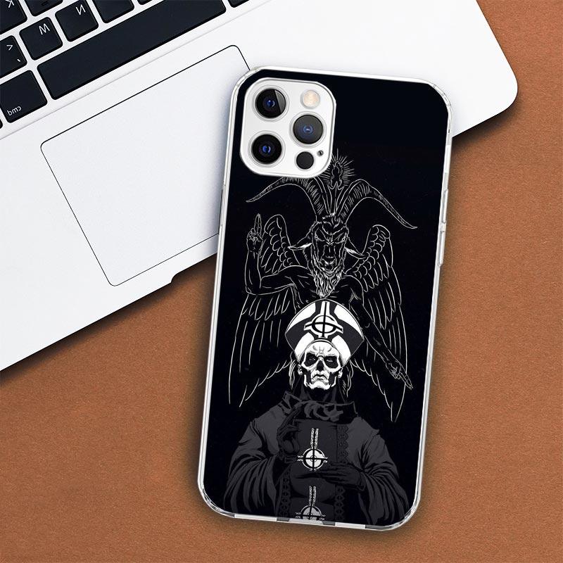 Ghost Papa Emeritus Phone Case For Apple iPhone 11 12 13 15 14 Pro 7 XR X XS Max 8 Plus + Mini SE Customized Print Soft Cover