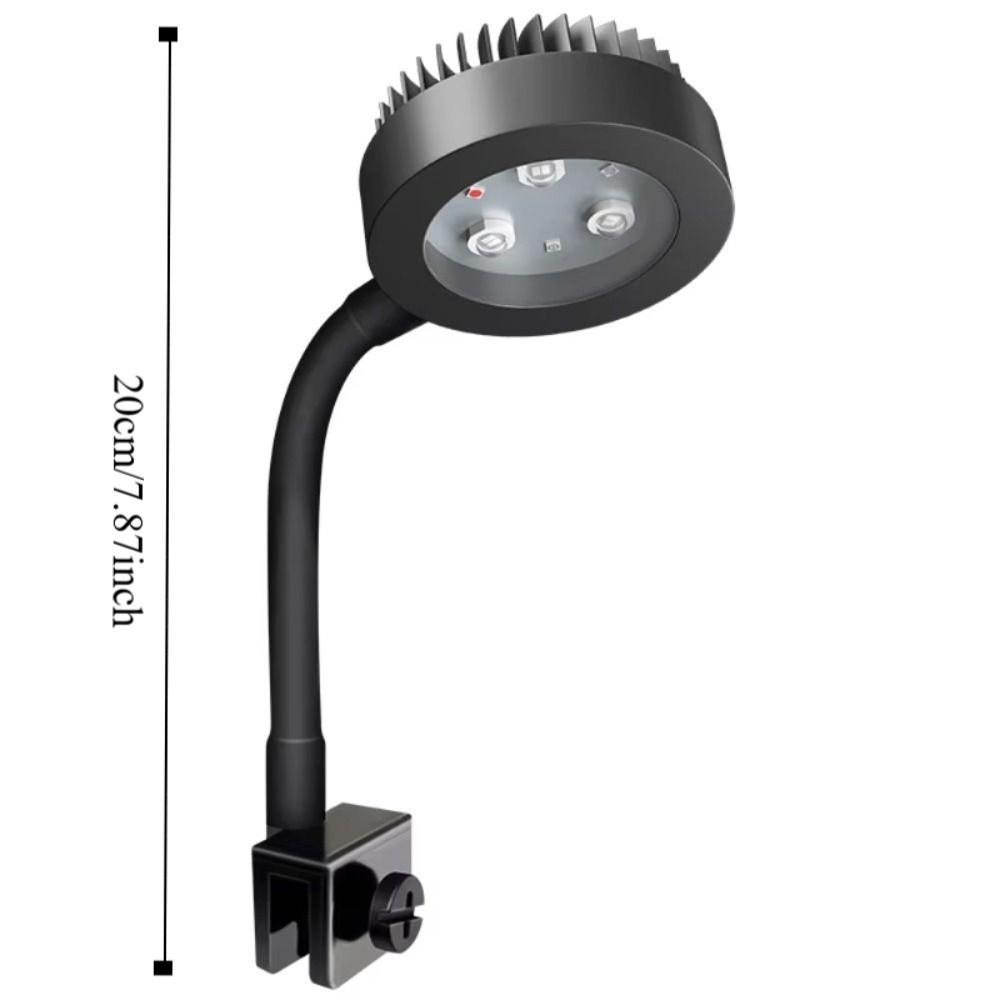 3 Color Modes Fish Tank Clip Lamp Adjustable Focus Spotlight  South American Fish Tank