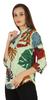Inkmeso Fashionable Printed Casual Top For Women  s Mandarin Collar Relaxed-Fit Tunic