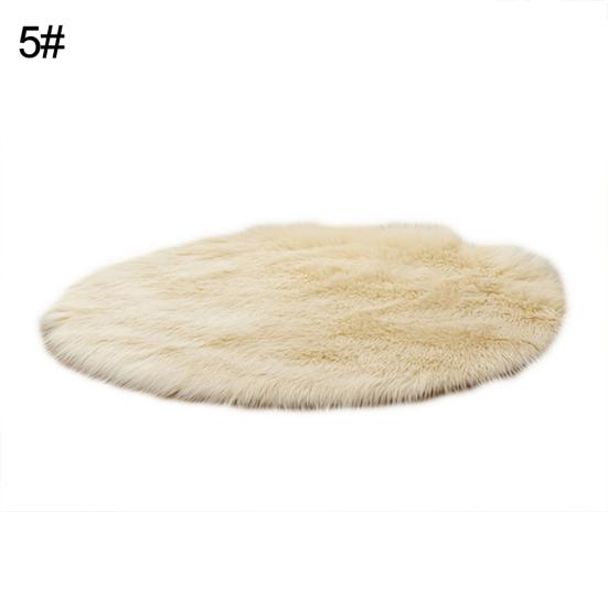 Home Bedroom Floor Round Soft Fluffy Seating Chair Sofa Rug Carpet Cover Cushion
