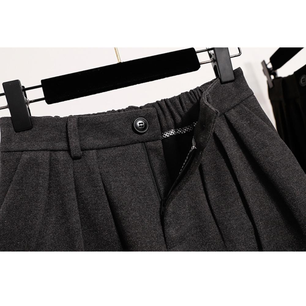 DIMANAF Plus Size New Skirts Women Short Loose Casual Elastic Waist Fashion Lady 2025 Winter Bottoms