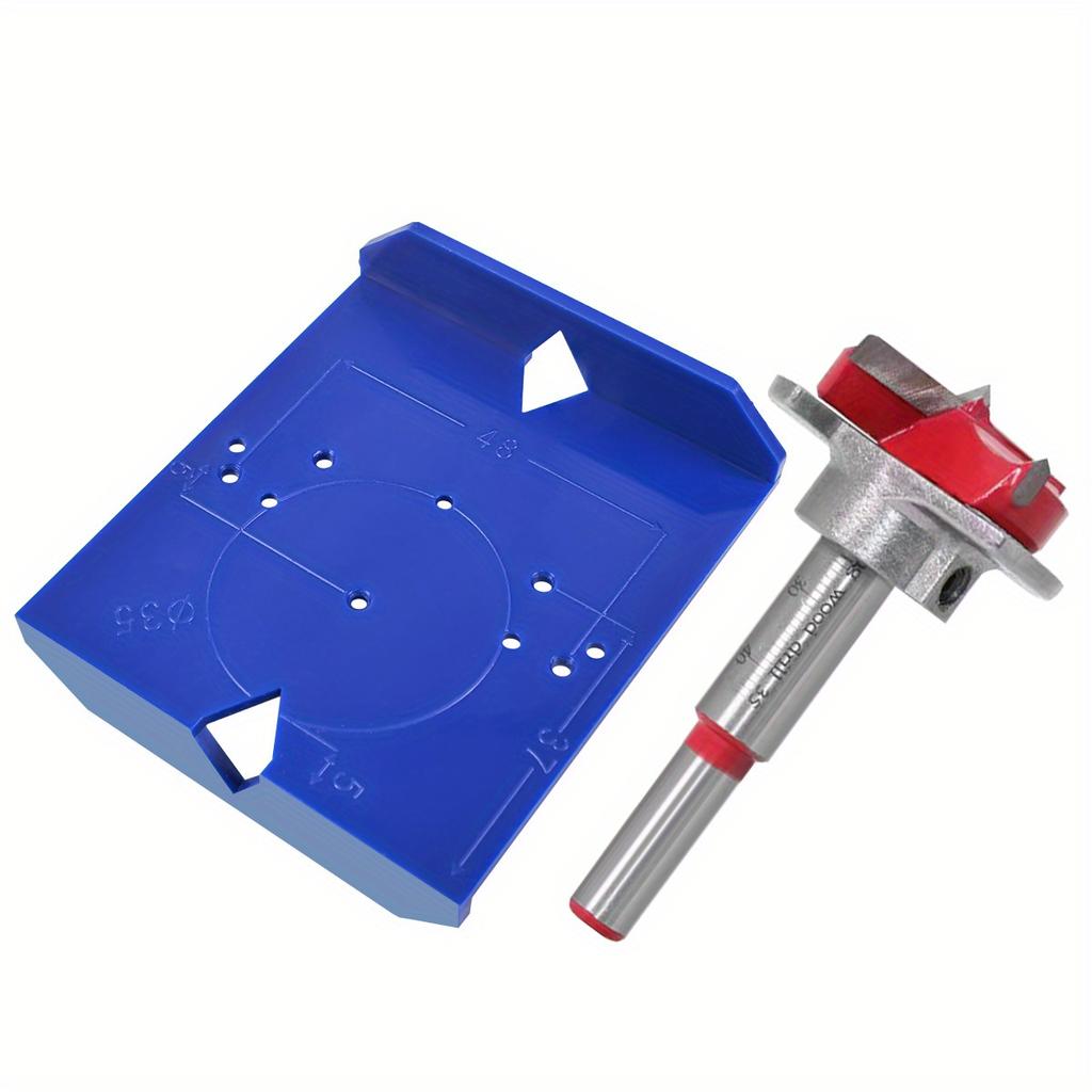 35/40mm Hinge Drilling Locator Cabinet Door Punching Positioning Ruler Template Carpentry Hinge Installation Auxiliary Tool