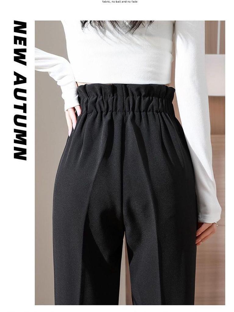 Women's High-Waisted Korean-Style Carrot Pants - Spring New Casual Harem Trousers