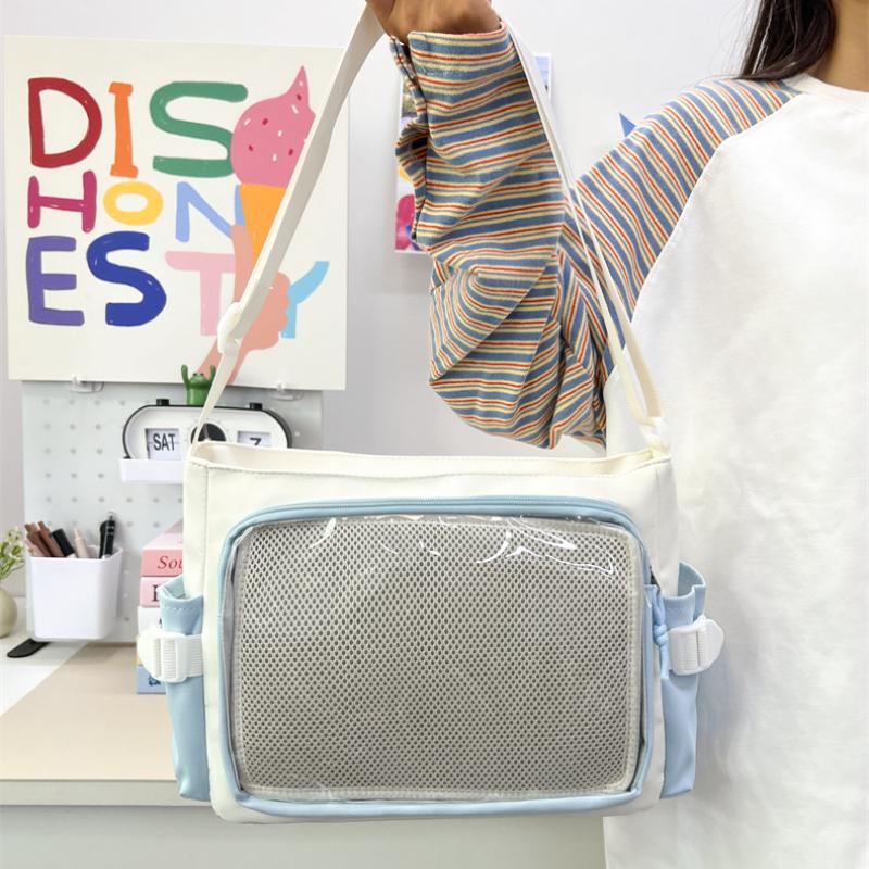 New Sweet Girl Style Shoulder Bag Small Fragrant Style High Beauty Fashi Small Crossbody Bag синий