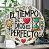 God Is Perfect Vintage Metal Sign 20x20cm Patio Wall Decor