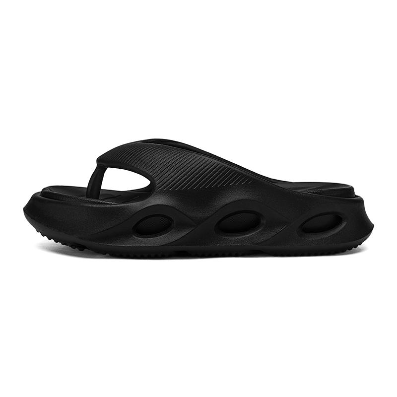 

Летние мужские тапочки Шлепанцы для улицы и дома Удобные мягкие шлепанцы Повседневная обувь Мужские пляжные сандалии Уличные мужские домашние тапочки 44-45 чёрный