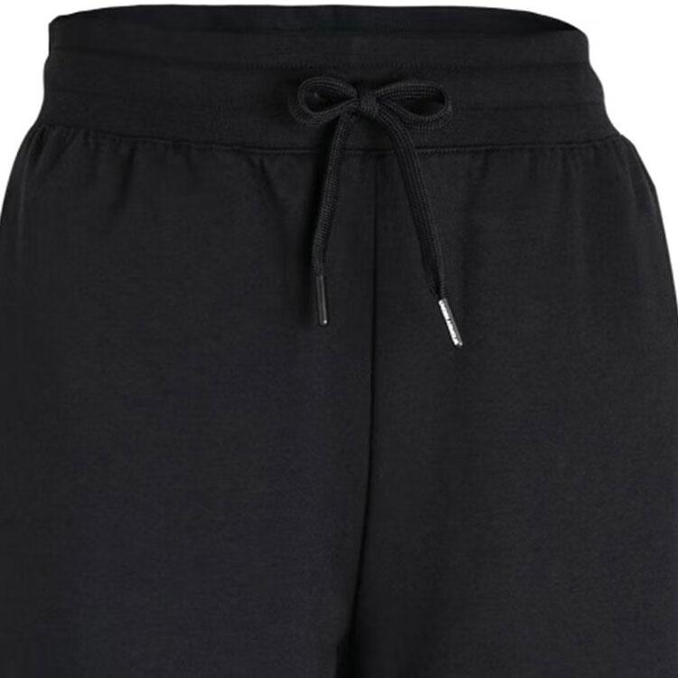 Under Armour L4L Elevated Solid Color Drawstring Fleece Training Jogger Pants Women bottoms Black 1388058-001