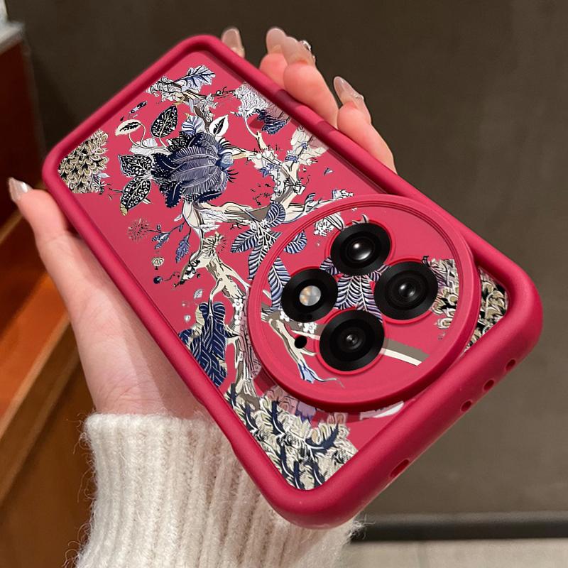 Luxury Retro Dark Floral Pattern Case For OnePlus 15 13 13T 12 Shockproof Bumper Soft Silicone Cover For Oneplus Nord 5 13R 12R 11R 5G