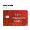 100% New Arrival Conch Money Bow Anime Speend or Save Meme Credit Card Film Debit Card Sticker Skin