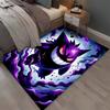 Pokemen Gengar  Pattern Rug for Bedroom Living Room Anime Carpets for Girl Room Floor Mat Home Decor Non-Slip Rug Coffee Tables