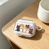 Transparent Shell Cat Group Photo for Apple AirPods 1 /1/1 Generation Protective Case Cover Pro Bluetooth Headset