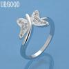 Bijoux en Argent Sterling 925 Bague Papillon Zircon AAA