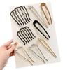 Elegant U-Shaped Chinese Hairpin: Women's Bun Tool, Decorative Insert Comb, Premium Hair Accessory