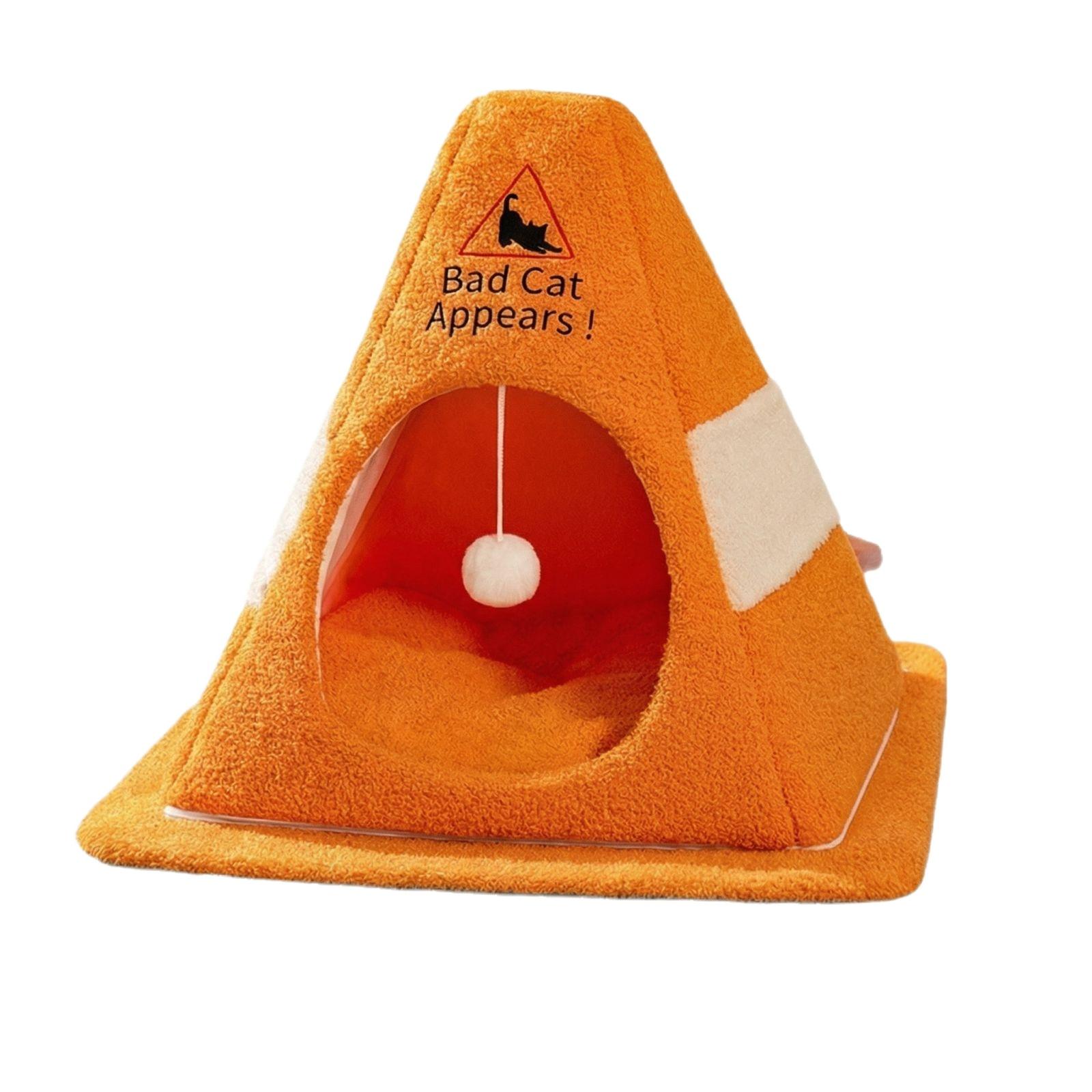 Beware Of Broken Cats Beds! Fun Signs For Catshouses, Enclosed, Safe, Thickened, And Warm Cats Beds, Suitable For Both Indoor And Outdoor Use. one size