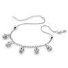 Crown Dream Anklet Silver Thick Platinum Temperament Anklet Women'S Simple Foot Jewelry