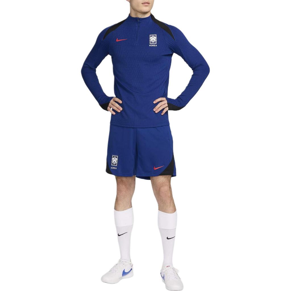 Nike Dri-Fit Strike Slim Fit Moisture-Wicking Stretch Comfortable Long Sleeve Soccer Shirt Men Tops Global-Blue Black Global-Red FJ1937-418