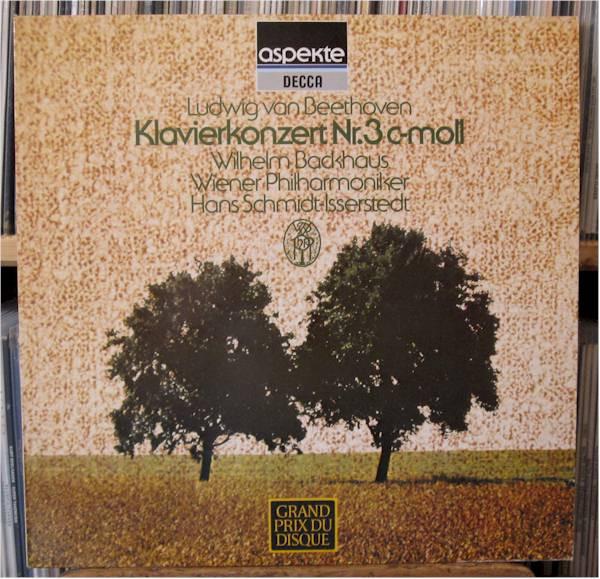 

LP Record LUDWIG VAN BEETHOVEN WILHELM BACK Klavierkonzert Nr. 3 cmoll Mond 642016 Aspekte Germany Classical Used