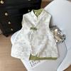 Jacquard Vest Women's 2025 New Retro Temperament Handmade Buckle Vest Top